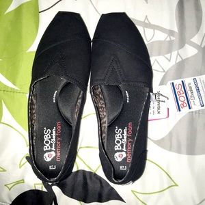BOBS from sketchers black slip ons